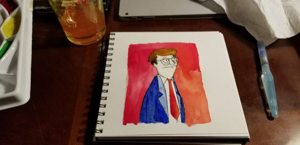 bob's burgers - Mort watercolor