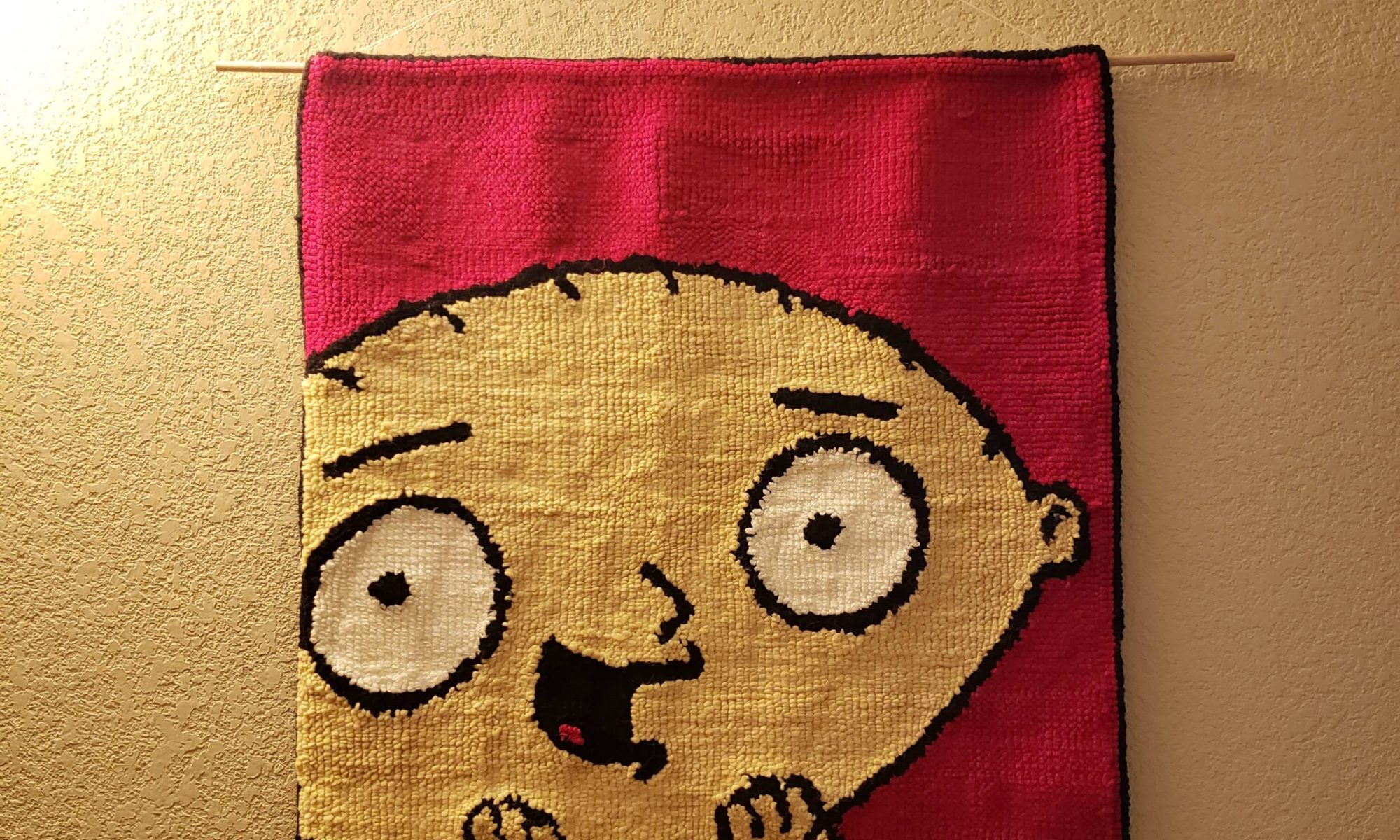 stewie rug hanging