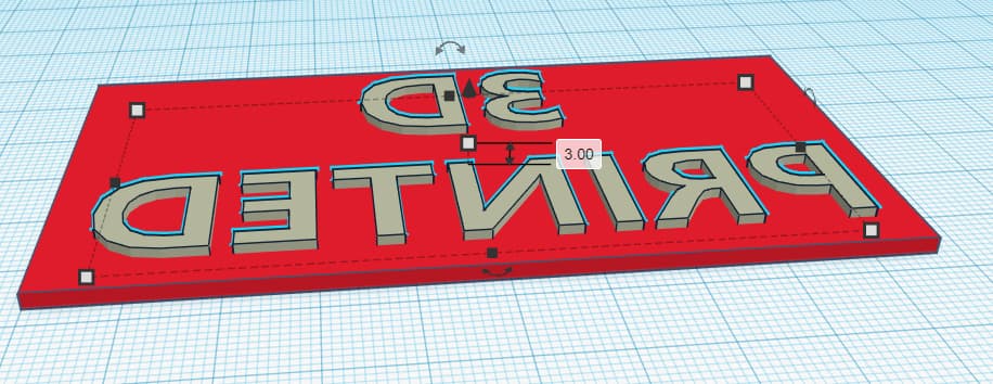 designing my 3d printed stamp in tinkercad