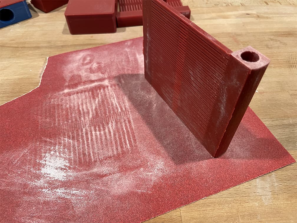 sanding 3d printed parts