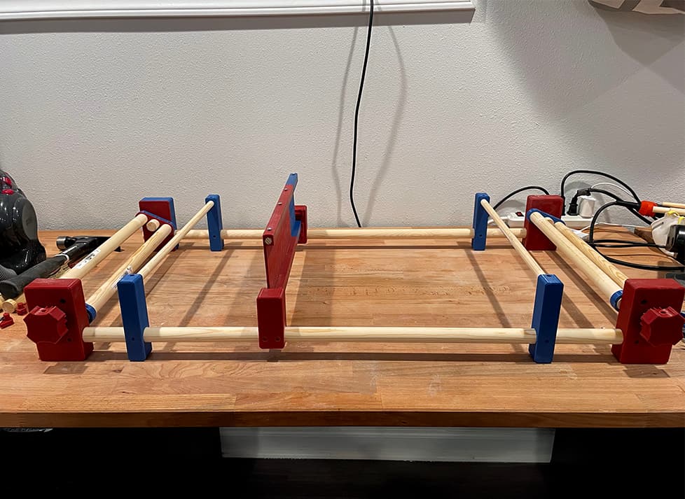 3d printed rigid heddle loom put together