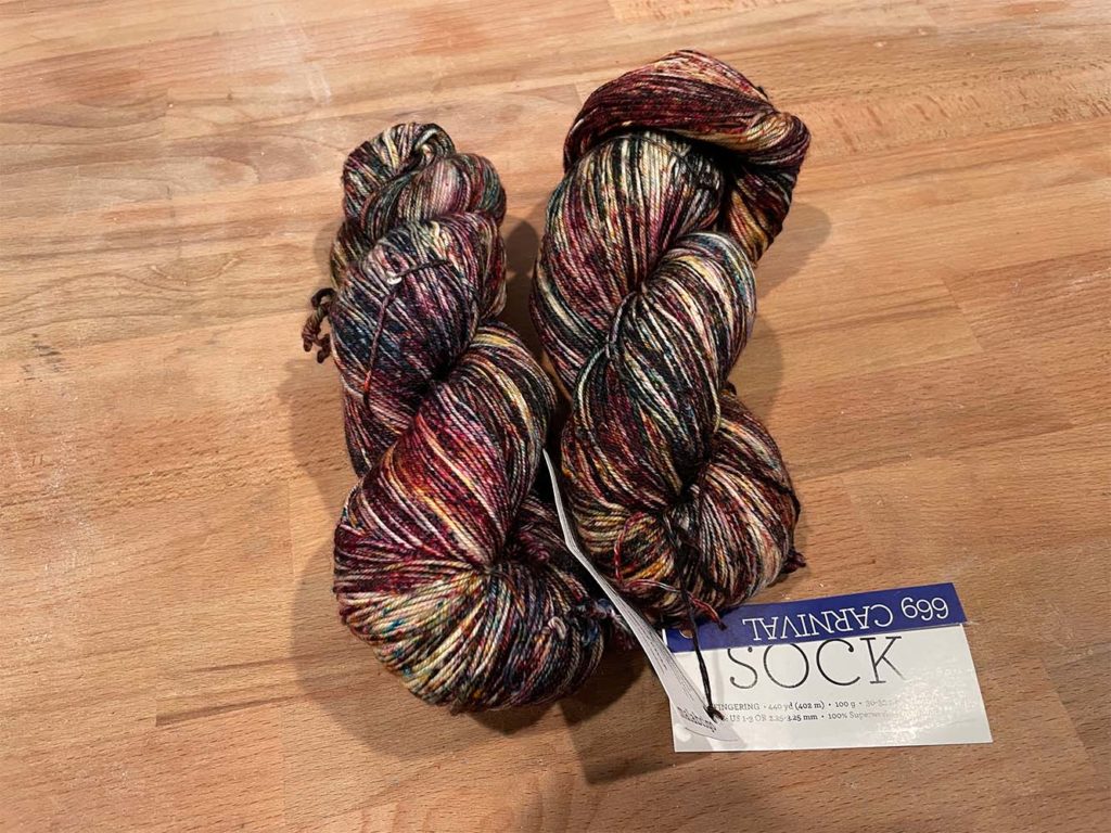 malabrigo sock yarn - carnival